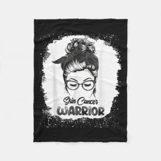 Couverture Polaire Le guerrier du cancer de la peau Bleached Messy Bu