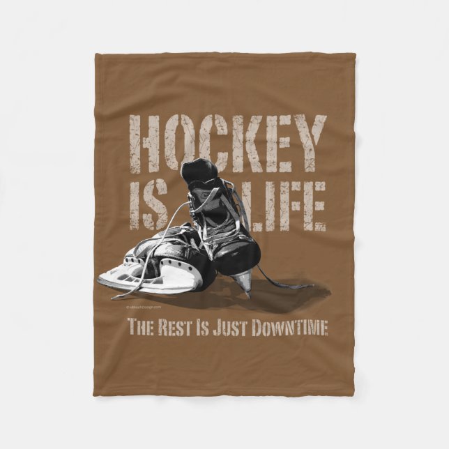 Couverture Polaire Le hockey c'est la vie (Devant)