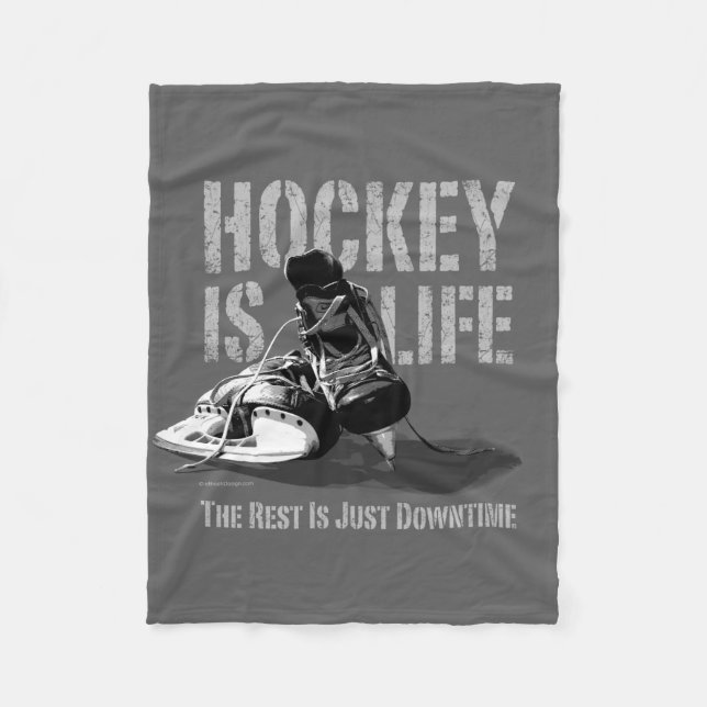 Couverture Polaire Le hockey c'est la vie (Devant)