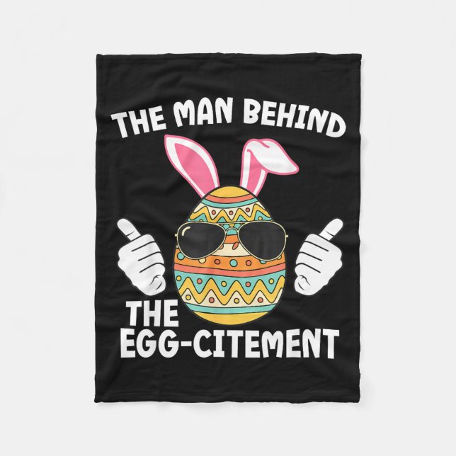Couverture Polaire Le Homme Derrière Le Papa de Pâques Egg-citement (Devant)