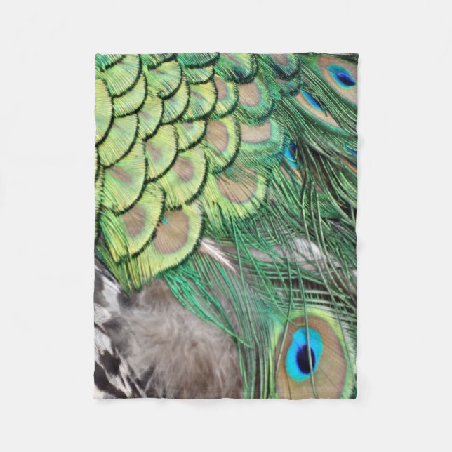 Couverture Polaire Le jardin de paon (Devant)
