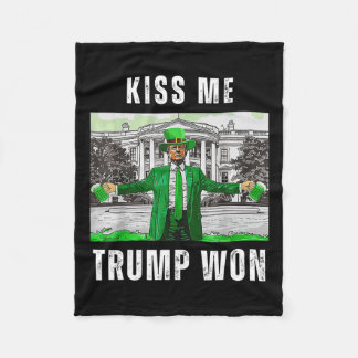 Couverture Polaire Le Jour de la Saint Patrick Républicain M'Embrasse