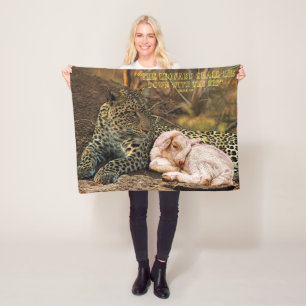 Couverture Polaire Le léopard se couchera avec l'enfant-Isaïe 11