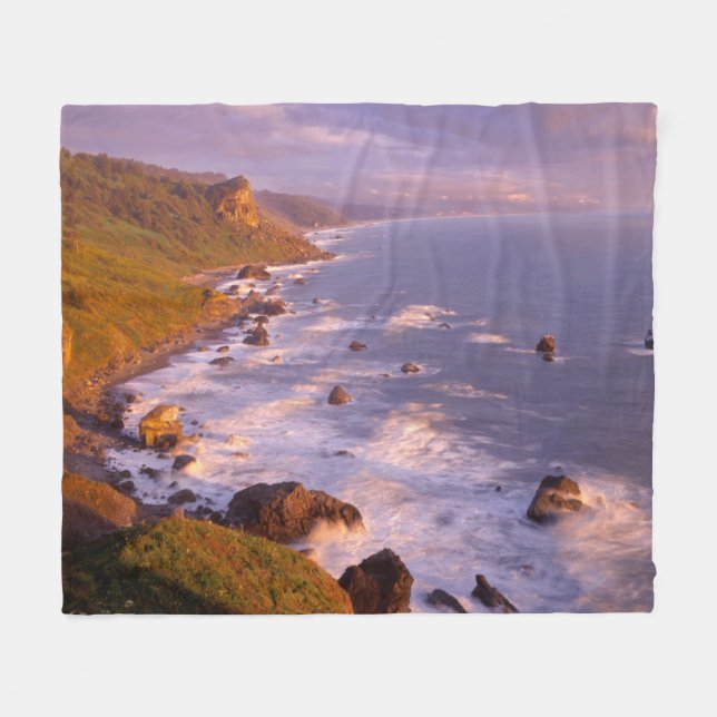Couverture Polaire Le littoral de Redwoods, Californie (Devant (Horizontal))