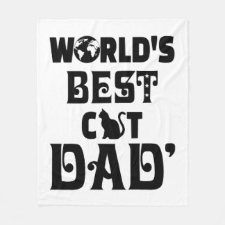 Couverture Polaire Le meilleur papa de chat du monde