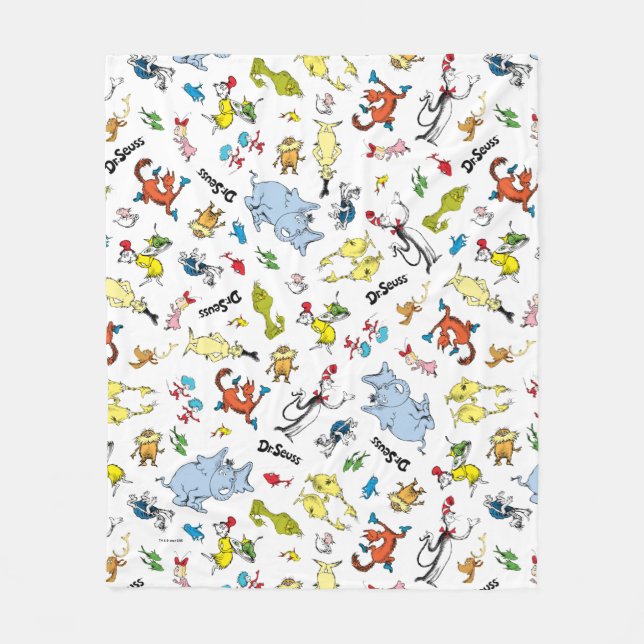 Couverture Polaire Le Monde du motif de Dr Seuss (Devant)