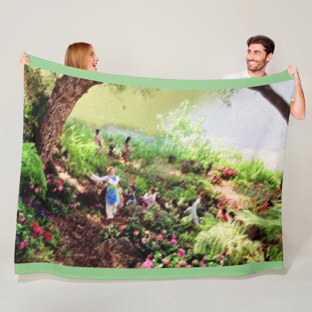 Couverture Polaire LE MONDE EST UN CERCLE PANNEAU EN Ceinture (En situation)