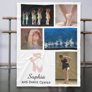 Couverture Polaire Le nom du ballet 5 de photo du danseur fait sur