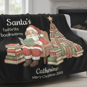 Couverture Polaire Le nom et l'année de Noël du ver de terre préféré