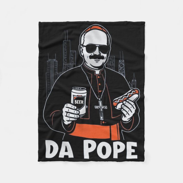 Couverture Polaire Le Pape de Chicago Leo Xiv da Pope (Devant)