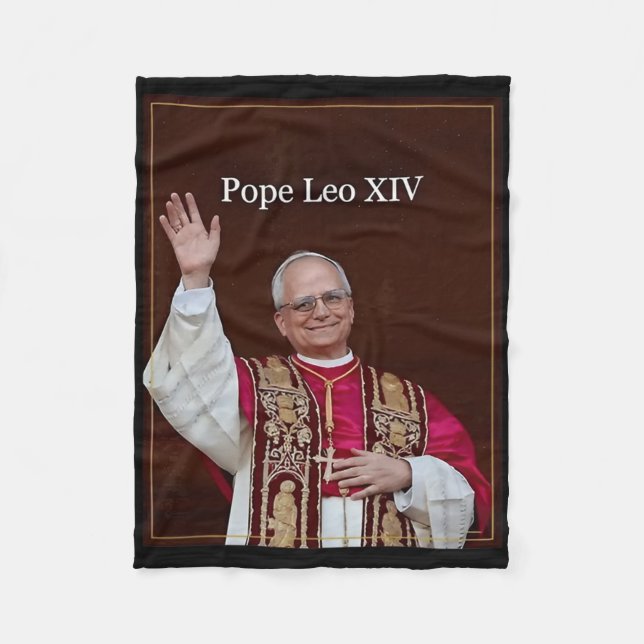 Couverture Polaire Le Pape Leo Xiv (Devant)