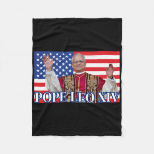 Couverture Polaire Le Pape Leo Xiv Nouveau Pape Premier Pape Américai