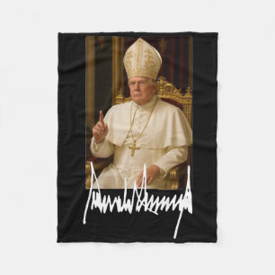 Couverture Polaire Le pape Trump amusant président américain Trump Va