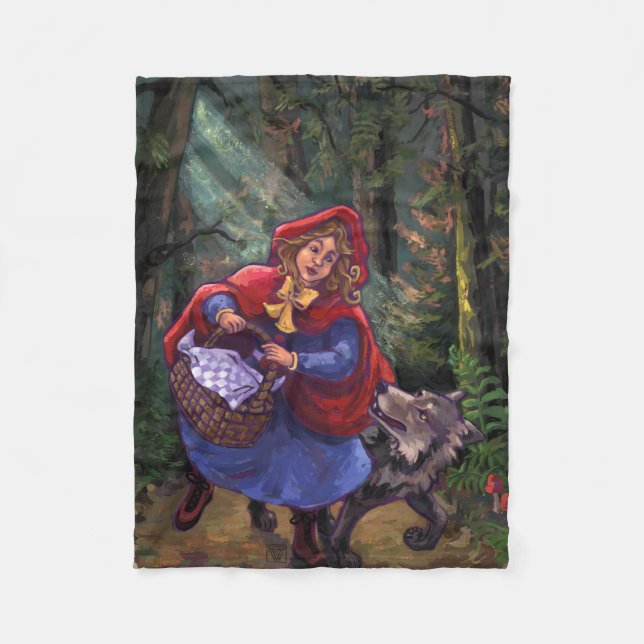 Couverture Polaire Le Petit Chaperon rouge (Devant)