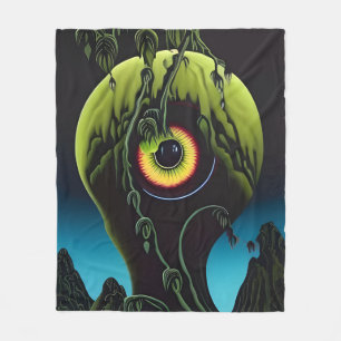 Couverture Polaire Le Plante d'horreur avec Eyeball