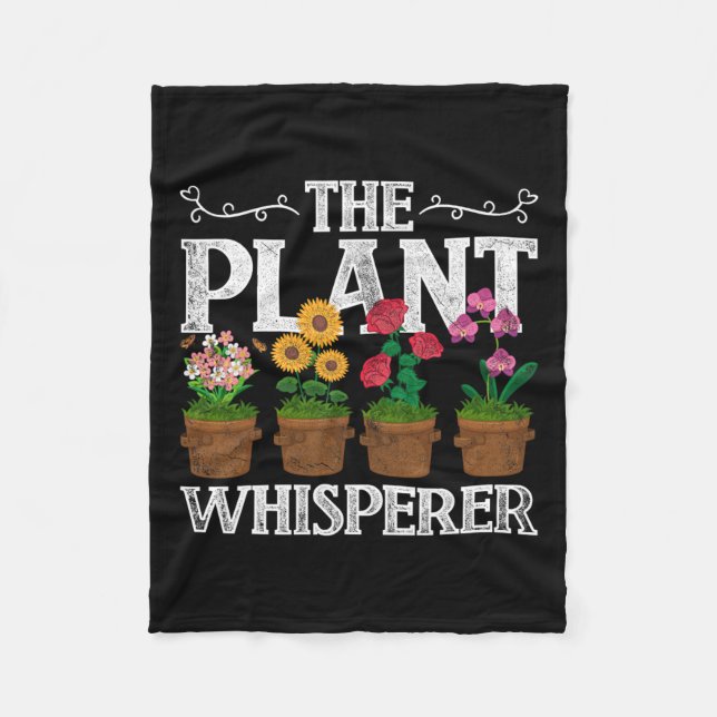 Couverture Polaire Le Plante Whisperer Gardening (Devant)