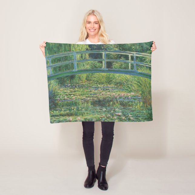 Couverture Polaire Le Pont Japonais (Etang Lily), Monet (En situation)