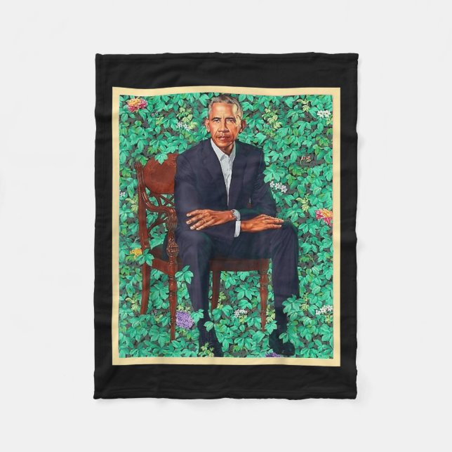Couverture Polaire Le président Barack Obama 2028 Portrait Patriotiqu (Devant)
