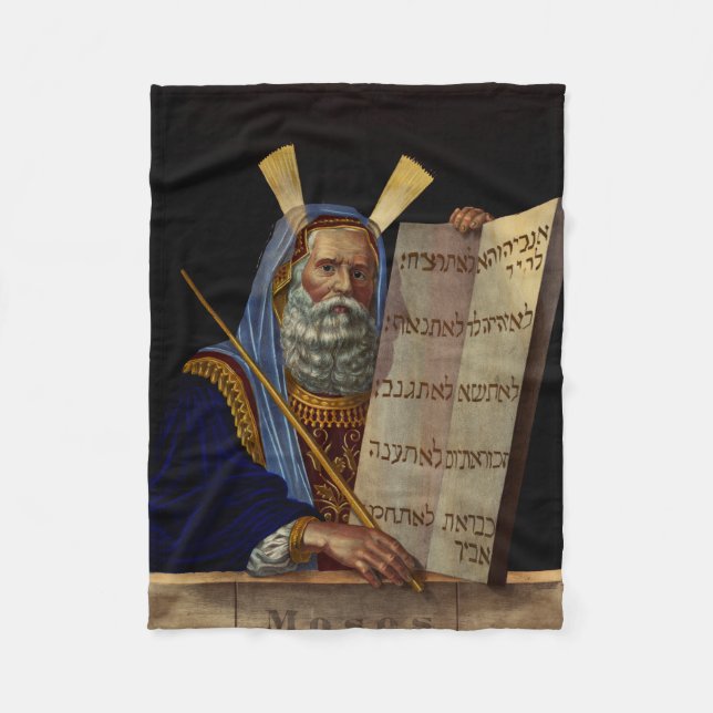 Couverture Polaire Le prophète Moïse avec les tablettes de la loi (Devant)