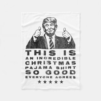 Couverture Polaire Le pyjama de Noël de Trump est si bon que tout le 