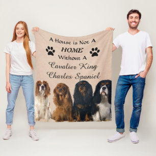 Couverture Polaire Le roi Cavalier Charles Spaniel Dogs - Maison