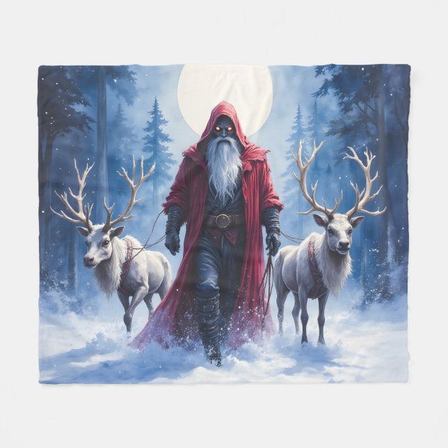 Couverture Polaire Le roi de l'hiver arrive.  (Devant (Horizontal))