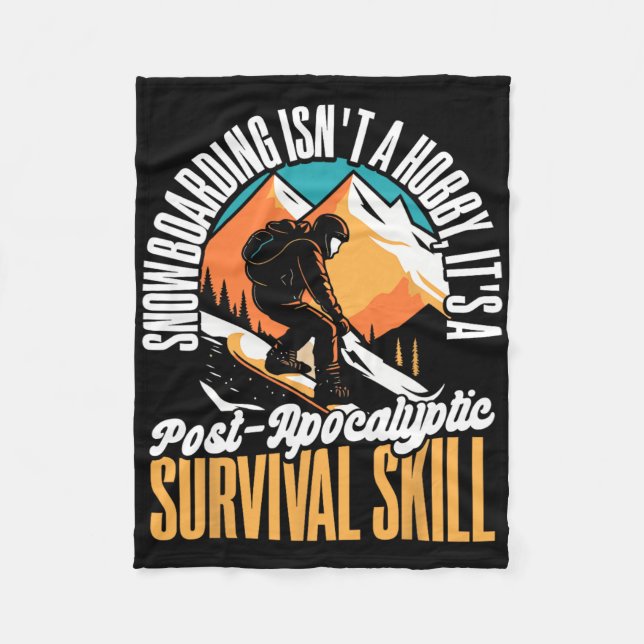 Couverture Polaire Le snowboard n'est pas un Hob2 (Devant)