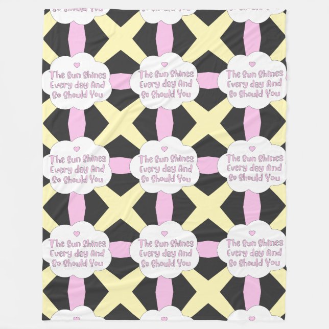 Couverture Polaire Le Soleil Brille Tous Les Jours Et Si Vous 1 (Devant)