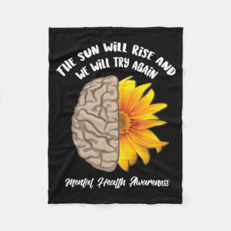 Couverture Polaire Le Soleil Se Lévera Et Essayera Cadeau De Santé Me
