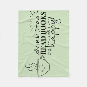 Couverture Polaire Le thé de boissons, a lu des livres, soit