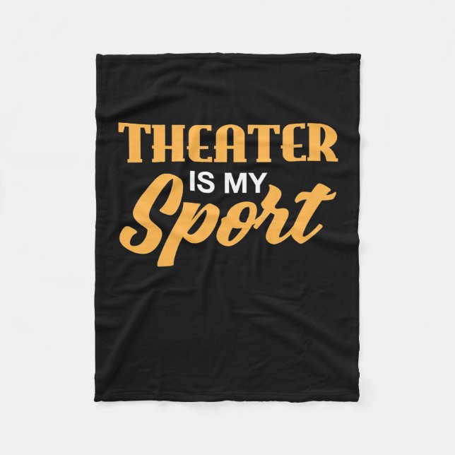 Couverture Polaire Le Théâtre Est Mon Sport (Devant)