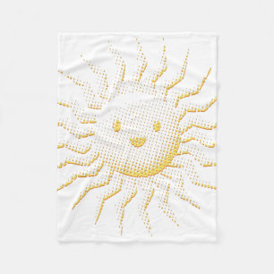 Couverture Polaire Le visage souriant du soleil