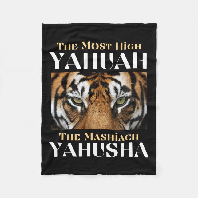 Couverture Polaire Le Yahuah Le Plus Haut Et Le Mashiach Yahusha (Devant)
