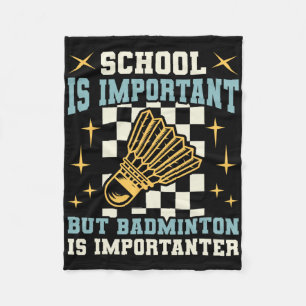 Couverture Polaire L'École Est Important Badminton Est Importante Amu