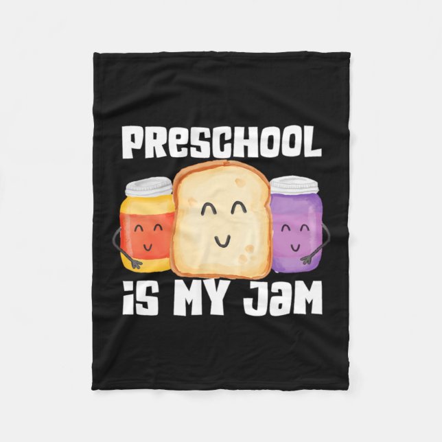 Couverture Polaire L'école maternelle est ma confiture professeur de  (Devant)