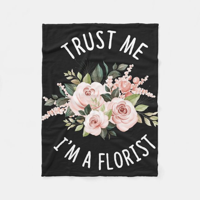 Couverture Polaire Lecteur de fleurs | Faites-moi confiance Je Suis U (Devant)