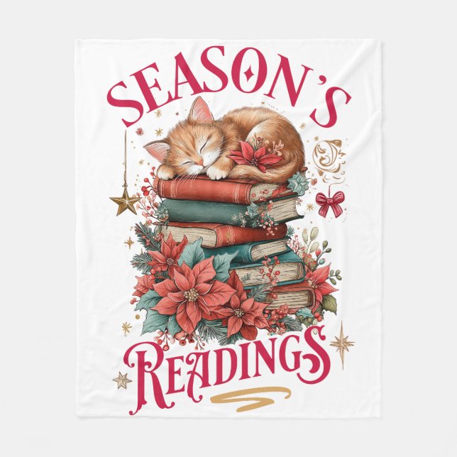 Couverture Polaire Lectures de saison Chaton douillet  (Devant)