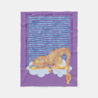 Couverture Polaire L'édredon du bébé de sommeil confortable de girafe