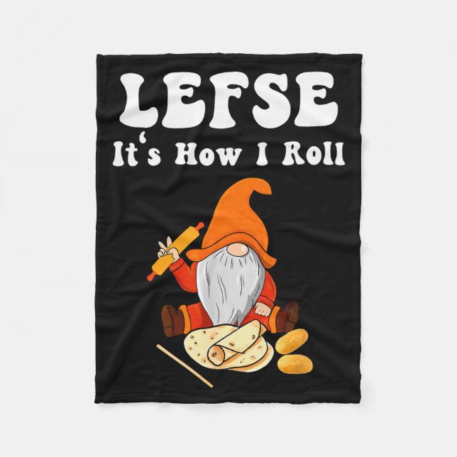 Couverture Polaire Lefse It's How I Roll Christmas  (Devant)