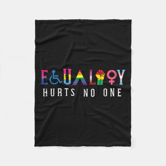 Couverture Polaire L'Égalité De Lgbt Fait Mal À La Fierté Droits Huma (Devant)