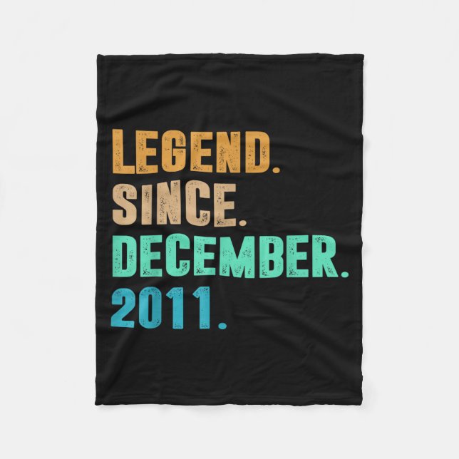 Couverture Polaire Legend Since December 2011 Birth Of Birthday 2011  (Devant)