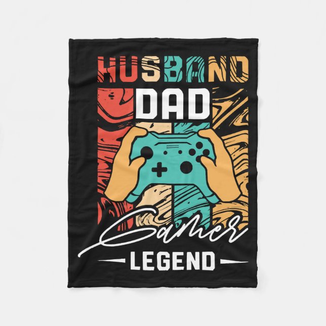 Couverture Polaire Légende du jeu vidéo papa mari (Devant)