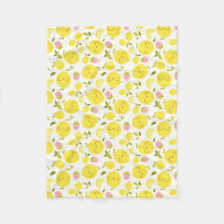 Couverture Polaire Lemon blanc de fraise