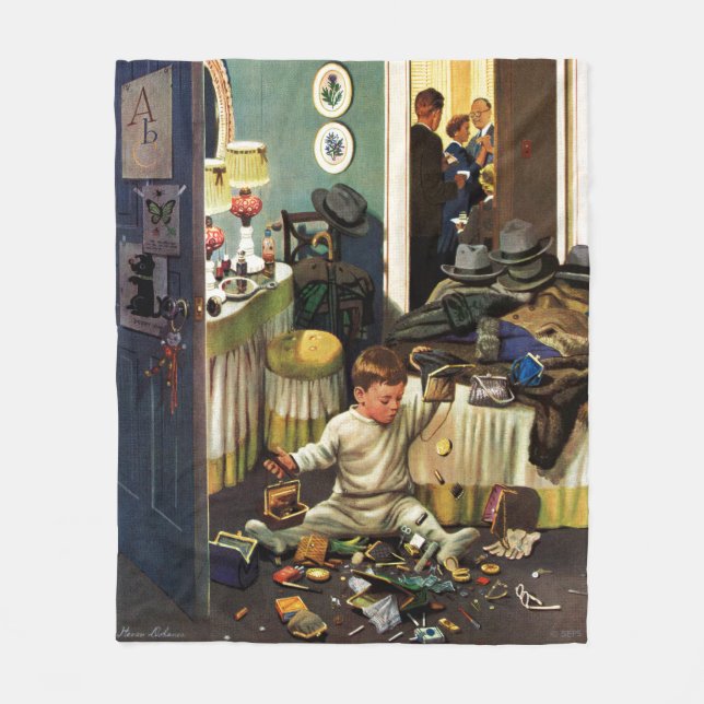 Couverture Polaire L'enfant en bas âge vide des bourses (Devant)