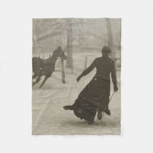 Couverture Polaire L'Entraîneur De Cheval Par Felix Thiollier 1899