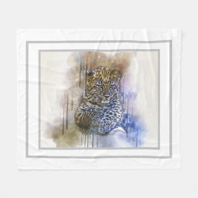 Couverture Polaire Leopard (Devant (Horizontal))