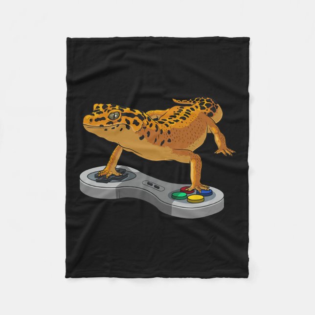 Couverture Polaire Léopard Gecko Léopard Dragon Cadeaux Enfants Cool  (Devant)