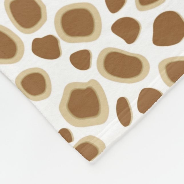 Couverture Polaire Leopard Print - Taupe Tan and White (Coin)