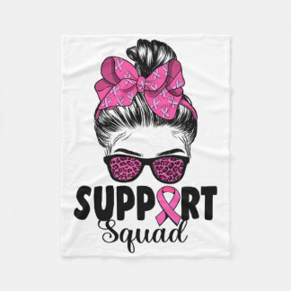 Couverture Polaire Leopard Sungles Messy Bun Support Squad Breast Can