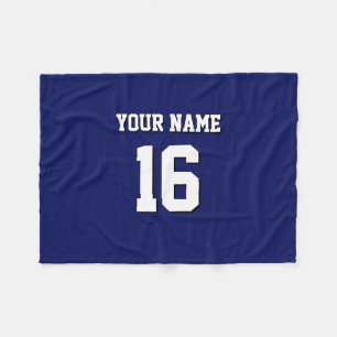 Couverture Polaire L'équipe de Jersey de sports Blue Navy